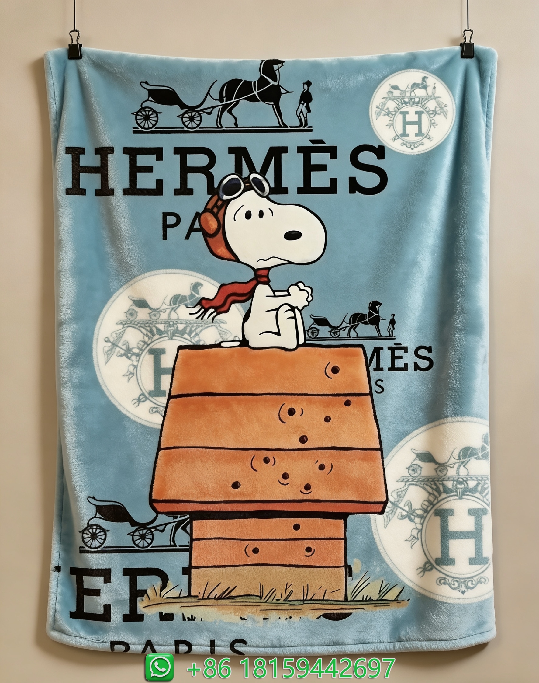 Hermes Throw Blankets